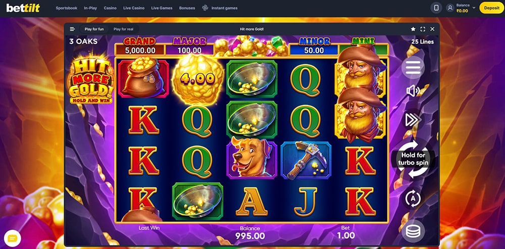 Bettilt slots screenshot