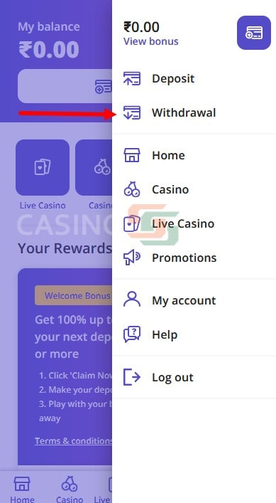 Casino Days withdrawal screenshot 1